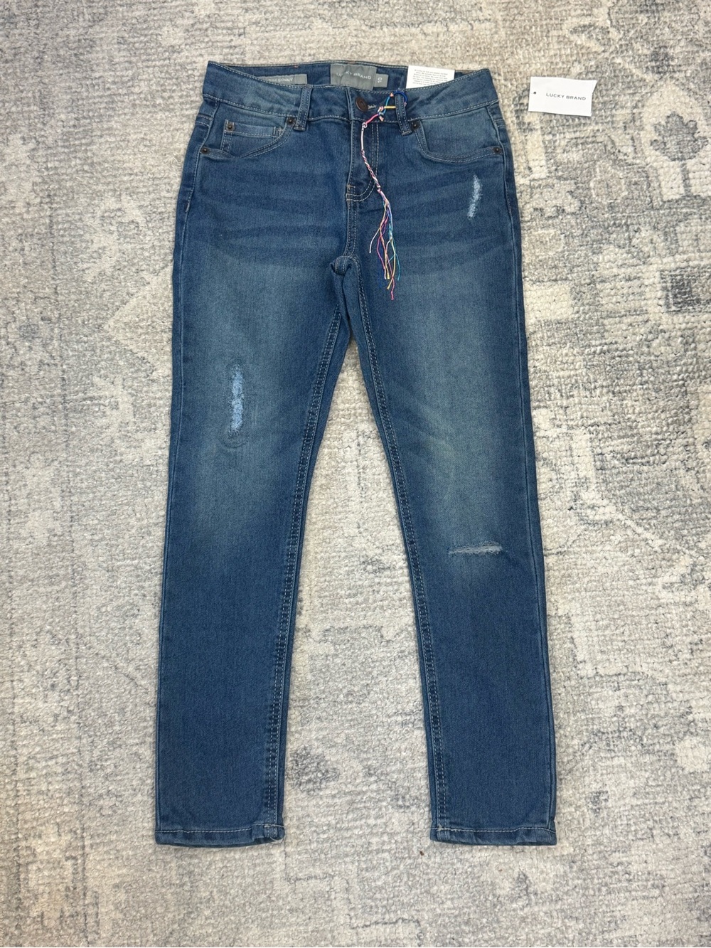 Lucky Brand Kids Blue Distressed Skinny Jeans